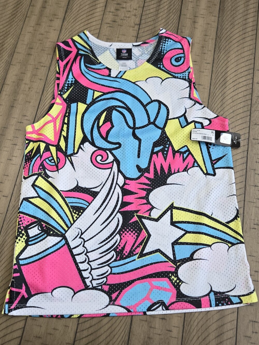 *NWT* NFL Youth Mesh 'Rams' Pop Art Sleeveless Jersey